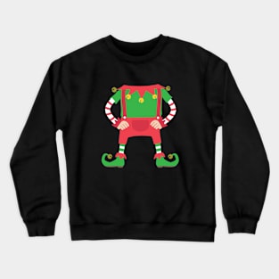 Funny Elf costume Funny Santa Merry Christmas Crewneck Sweatshirt